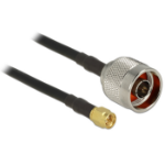 DeLOCK 5m CFD200 coaxial cable SMA Black