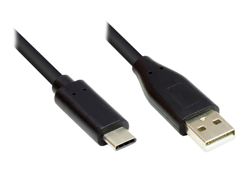 Alcasa GC-M0116 USB cable 0.5 m USB Type-C USB Type-A Black