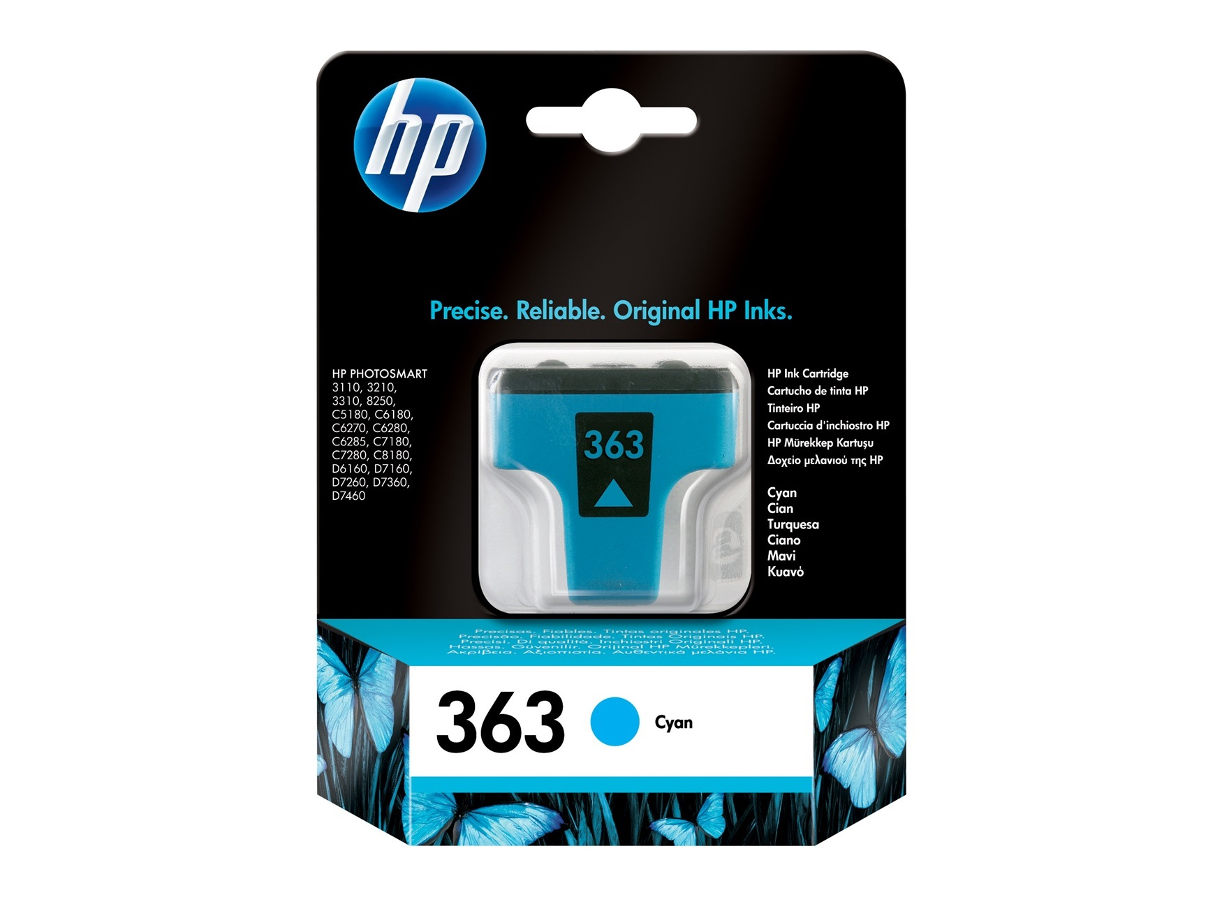 HP C8771EE/363 Ink cartridge cyan. 410 pages ISO/IEC 24711 4ml for HP