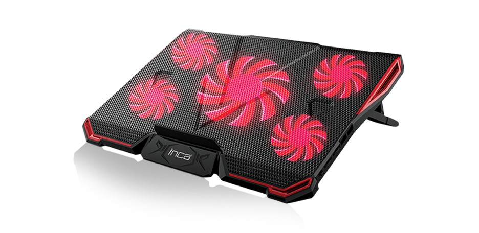 Image of Inca INC-611GMS laptop cooling pad 43.2 cm (17") 2200 RPM Black, Red
