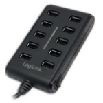 LogiLink USB 2.0 10-Port Hub with On/Off Switch 480 Mbit/s