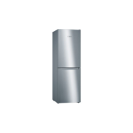 Bosch Serie 2 KGN34NLEAG fridge-freezer Freestanding 300 L E Grey, Stainless steel