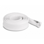 DeLOCK Braided Sleeve with zip fastener heat-resistant 2 m x 30 mm white