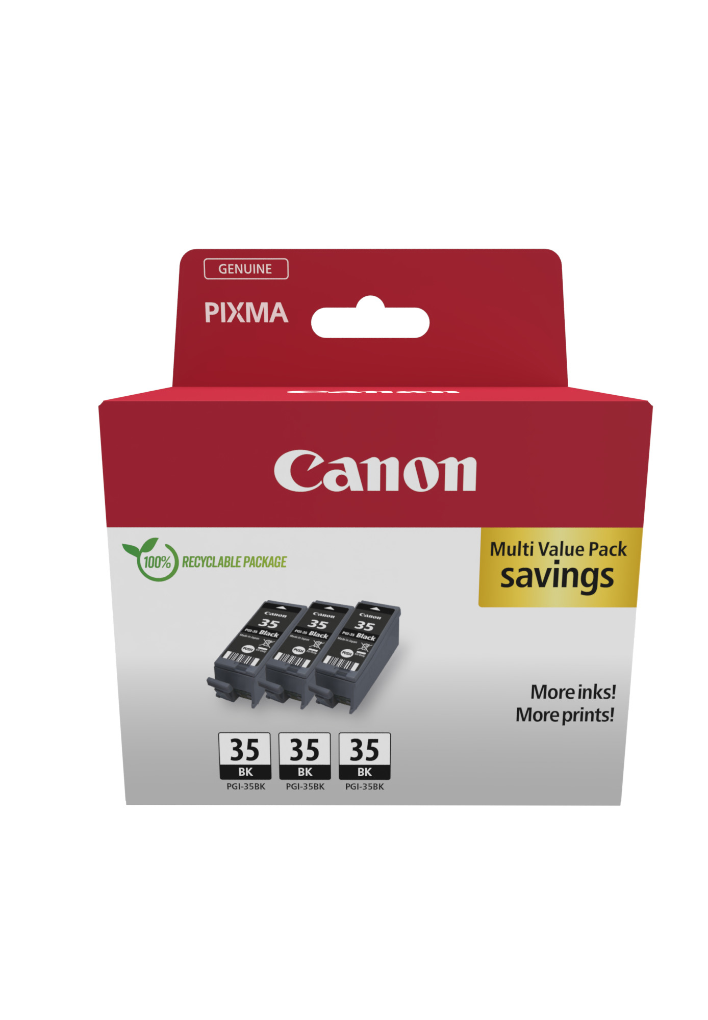 Image of Canon 1509B028/PGI-35BK Ink cartridge black multi pack, 3x191...