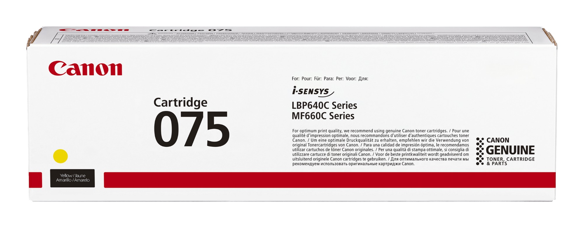 Canon Yellow 6362C002/075 Toner Cartridge 1.3K Pages Iso/Iec 19752 Fo