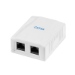LogiLink Cat.6A Surface Mounted Box 2 x RJ45, unshielded