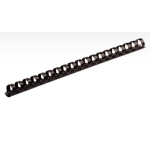 Fellowes Plastic Comb Bindings, 5/8" Diameter, 120 Sheet Capacity, Black, 25 Combs/pack