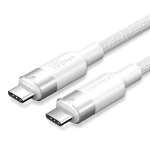 Vention IT Cable USB-C 3.2 Gen2 M-M 1.0m Braided Aluminum White TRGWF