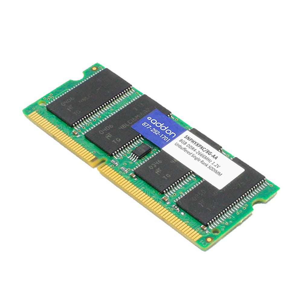 SNPHYXPXC/8G-AA ADDON NETWORKS ADDON DELL SNPHYXPXC/8G COMPATIBLE 8GB DDR4-2666MHZ UNBUFFERED SINGLE RANK X8 1.