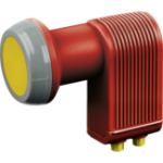 Schwaiger SPS6814R 511 low noise block downconverter (LNB) Rood