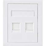 Astrotek CAT6 RJ45 Network Wall Face Plate Outlets 86x86mm 2 Port Socket Kit LS