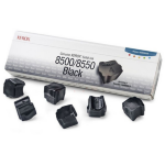Xerox 108R00672 Dry ink in color-stix black, 6x6K pages Pack=6 for Xerox Phaser 8500/8550