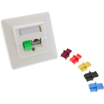 InLine Dust Cover for RJ45 female, black, 100 pcs.