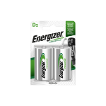 Energizer D Size 2500mAh Recharge Power Plus Batteries - Pack of 2