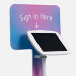 Bouncepad Original Elevate + Branding Board (inc USB Cable) | Apple iPad Pro 7th Gen 13-inch (2024) | White | Covered Front Camera and Home Button