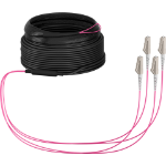 EFB Elektronik O8303S20OM4 InfiniBand/fibre optic cable 20 m 4x LC U-DQ(ZN) BH Beige, Black, Magenta