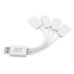 ACT AC6210 interface hub USB 3.2 Gen 1 (3.1 Gen 1) Type-A 480 Mbit/s White