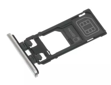 For Sony Xperia 1 | Replacement SIM & SD Card Tray | Silver thumbnail