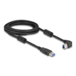 DeLOCK USB 5 Gbps Cable Type-A male to Type-B male 90° right angled 3 m