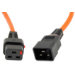 Microconnect PC1375 power cable Orange 3 m C19 coupler C20 coupler