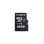 Integral 64GB MICRO SD CARD MICROSDXC CL10 UHS 1 90 MB/S + ADAPTER