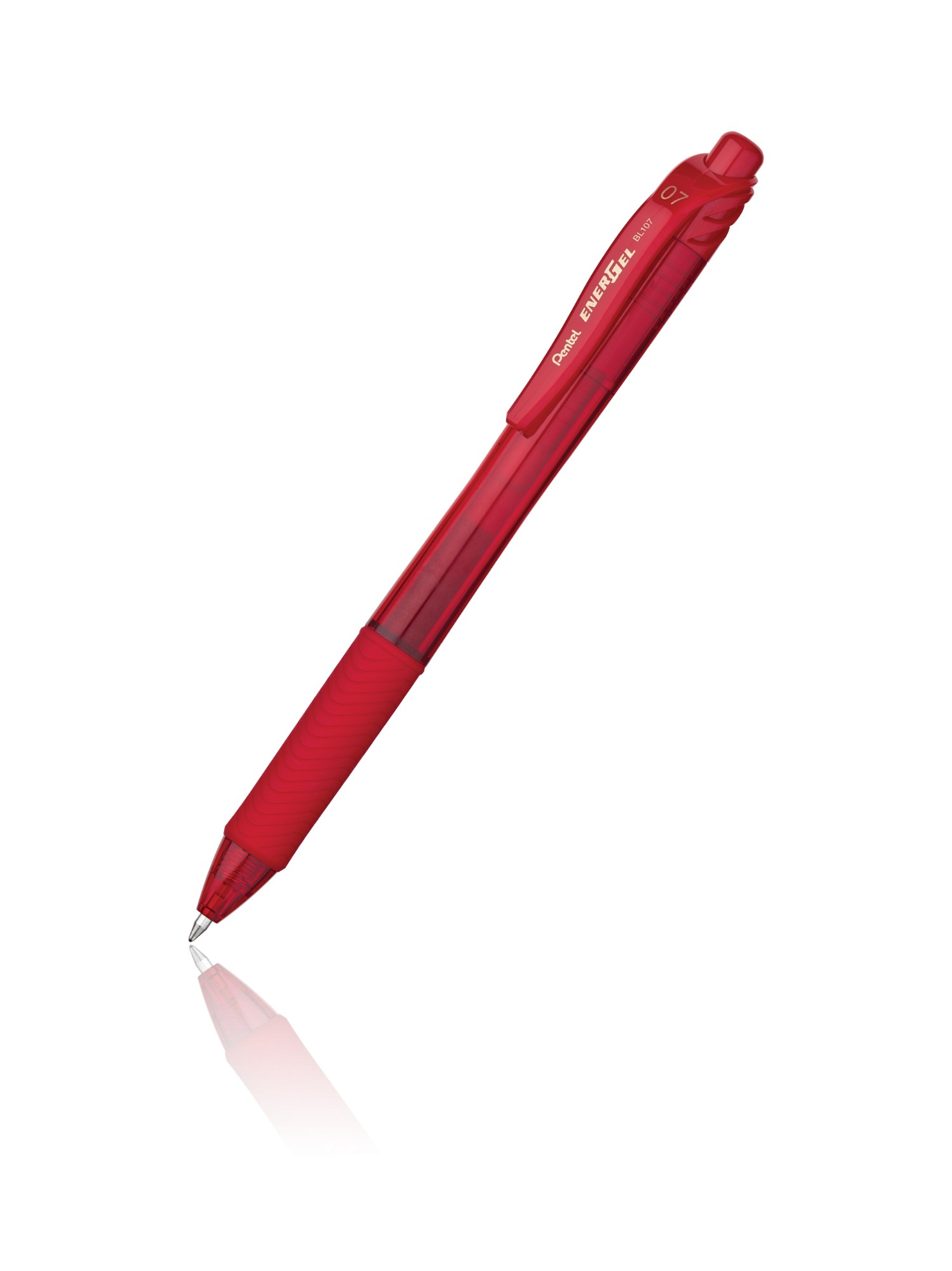 Photos - Pen Pentel Energel X Retractable gel  Red 12 pc(s) BL107-BX 
