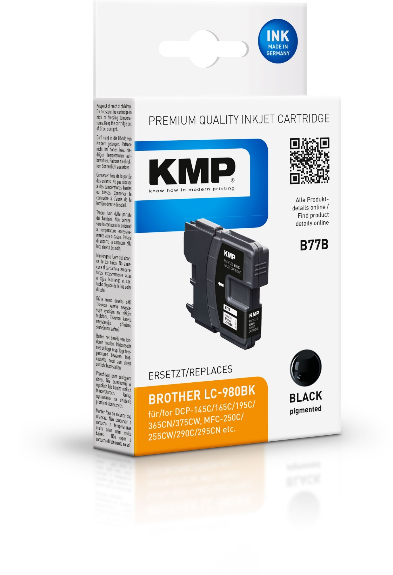 KMP B77B ink cartridge 1 pc(s) Compatible Black