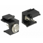 DeLOCK 86402 wire connector Keystone LED Black, Stainless steel