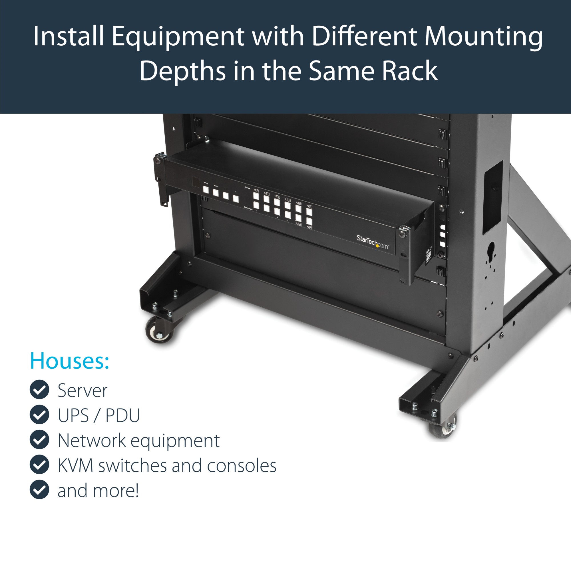 StarTech.com 2U Server Rack Depth Extender Adapter Kit with 4&acirc;&euro; Adjustment