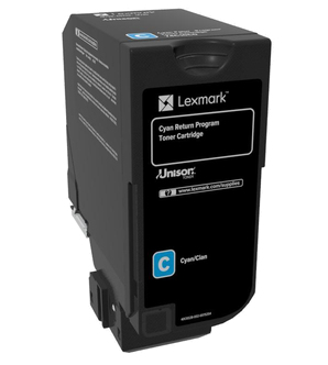 Image of Lexmark 74C20C0 Toner-kit cyan return program, 3K pages ISO/IEC...