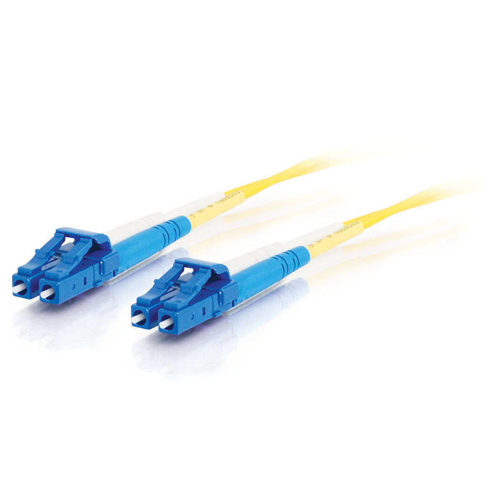 C2G 3m LC-LC 9/125 OS2 Duplex Singlemode PVC Fibre Optic Cable (LSZH) - Yellow