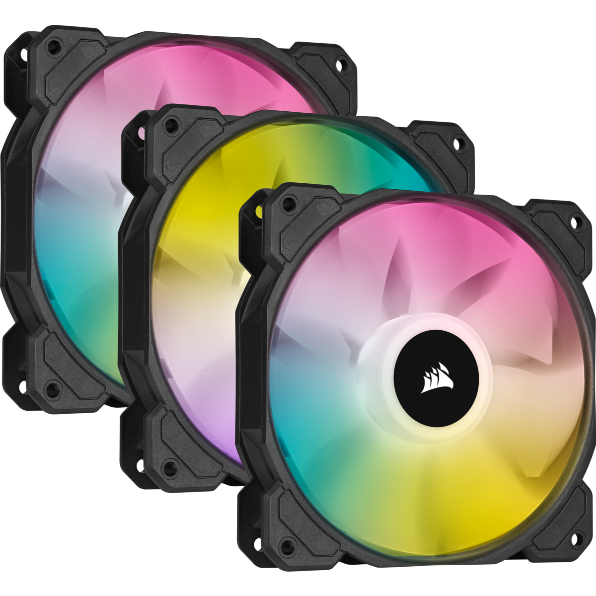 Image of Corsair SP120 RGB ELITE Computer case Fan 12 cm Black 3 pc(s)