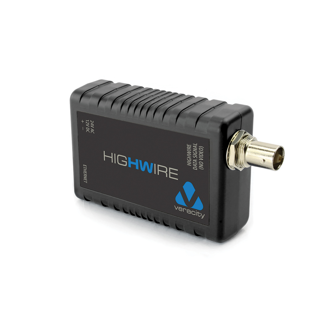Image of Veracity Highwire network media converter Internal 100 Mbit/s Black