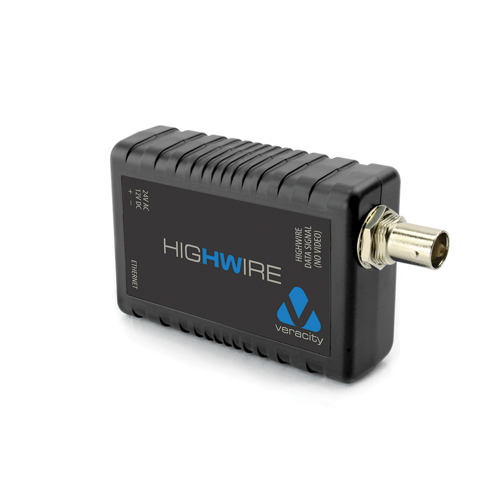 Veracity Highwire network media converter Internal 100 Mbit/s Black