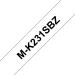 Brother MK-231SBZ DirectLabel black on white 12mm x 4m for Brother P-Touch M 9-12mm