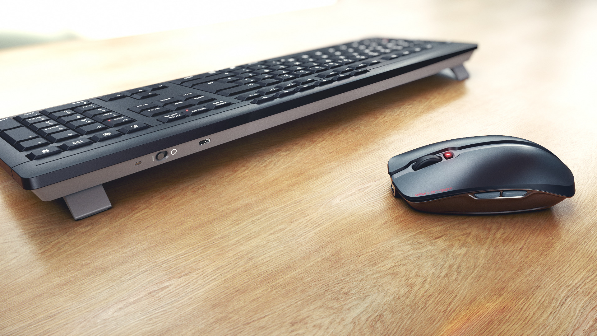 CHERRY Stream Desktop Recharge keyboard RF Wireless QWERTY English Black