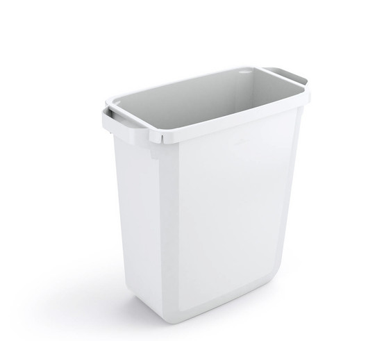 Durable DURABIN Rectangular Waste Bin 60 Litre 282x590x600mm White 1800496010