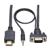Tripp Lite P566-015-VGA-A video cable adapter 181.1" (4.6 m) HDMI HD15 + 3.5 mm Black