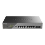 D-Link DSS-200G-10MP/E network switch Managed L2 Gigabit Ethernet (10/100/1000) Power over Ethernet (PoE) 1U Grey