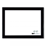 Nobo 1903785 Magnetic Dry Erase Whiteboard Black plastic Frame 430 x 585mm
