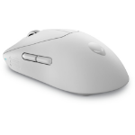 DELL Alienware Pro Wireless Gaming Mouse - Mouse - optical - 6 buttons - wired, wireless - USB, 2.4 GHz - lunar light