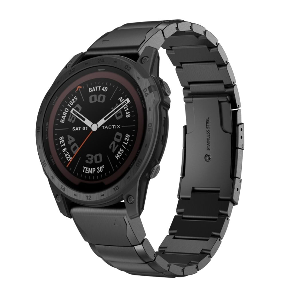 EU Product - Tactix 7 Stainless steel Watch Band - Black thumbnail