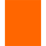 ROYAL BRITES POSTER BOARD ROYAL BRITES 510X640MM FLUORO NEON 250GSM ORANGE(PK15)
