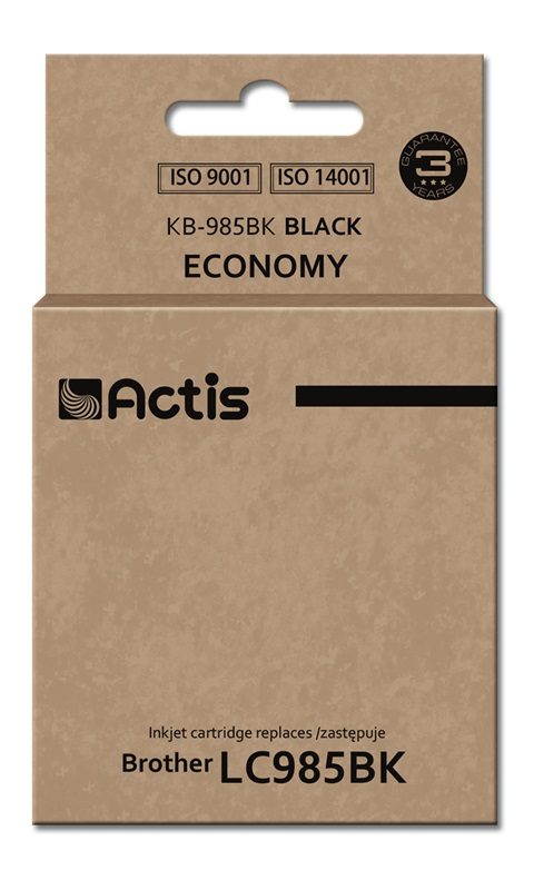 Actis KB-985BK ink for Brother printer; Brother LC985BKActis KB-985BK ink (replacement for Brother LC985BK; Standard; 28 ml; black) replacement; Standard; 28 ml; black