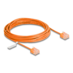 DeLOCK RJ45 Network Cable Cat.6 UTP Ultra Slim 5 m orange with short plugs