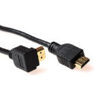 ACT 3 meter HDMI High Speed kabel v2.0 HDMI-A male haaks to HDMI-A male recht
