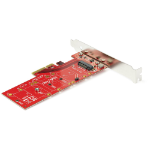 StarTech.com Adaptateur SSD PCIe M2 - x4 PCIe 3.0 NVMe / AHCI / NGFF / M-Key - Low Profile et Full Profile - Adaptateur SSD PCI Express M.2