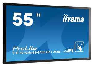 iiyama ProLite TE5564MIS-B1AG Digital signage flat panel 138.7 cm (54.6") LED 310 cd/m² Full HD Black Touchscreen