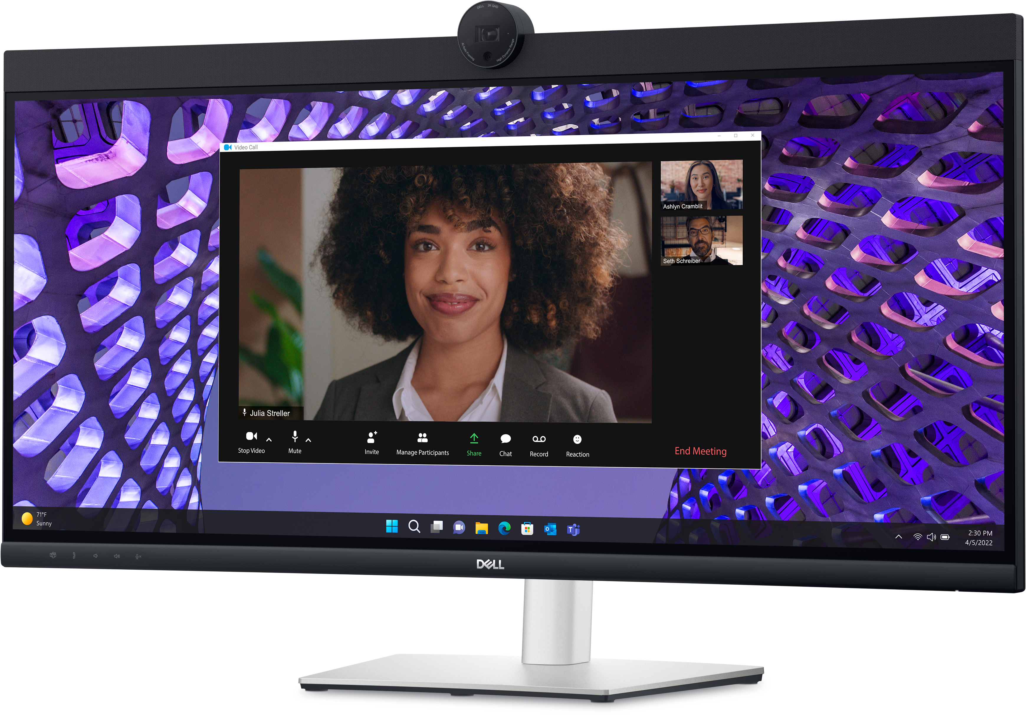 Image of DELL P Series P3424WEB computer monitor 86.7 cm (34.1") 3440 x...