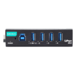 Moxa 4 Port USB 3.2 USB A, USB B Hub, USB Powered, 100 x 85 x 27mm